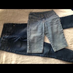 Justice’s Jean ans cropped shorts size 6